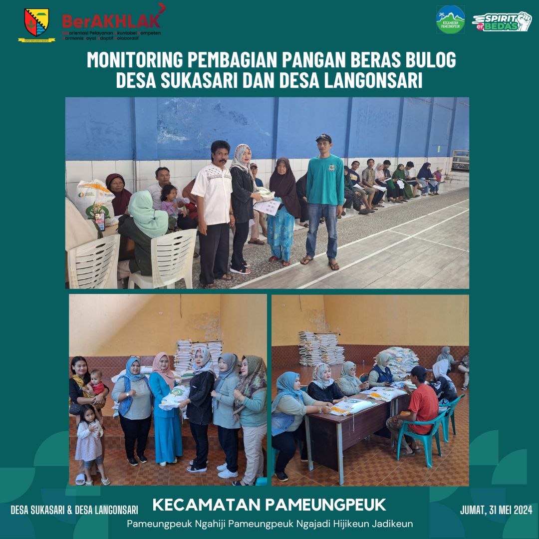 monitoring-pembagian-pangan-beras-bulog-desa-sukasari-dan-desa-langonsari