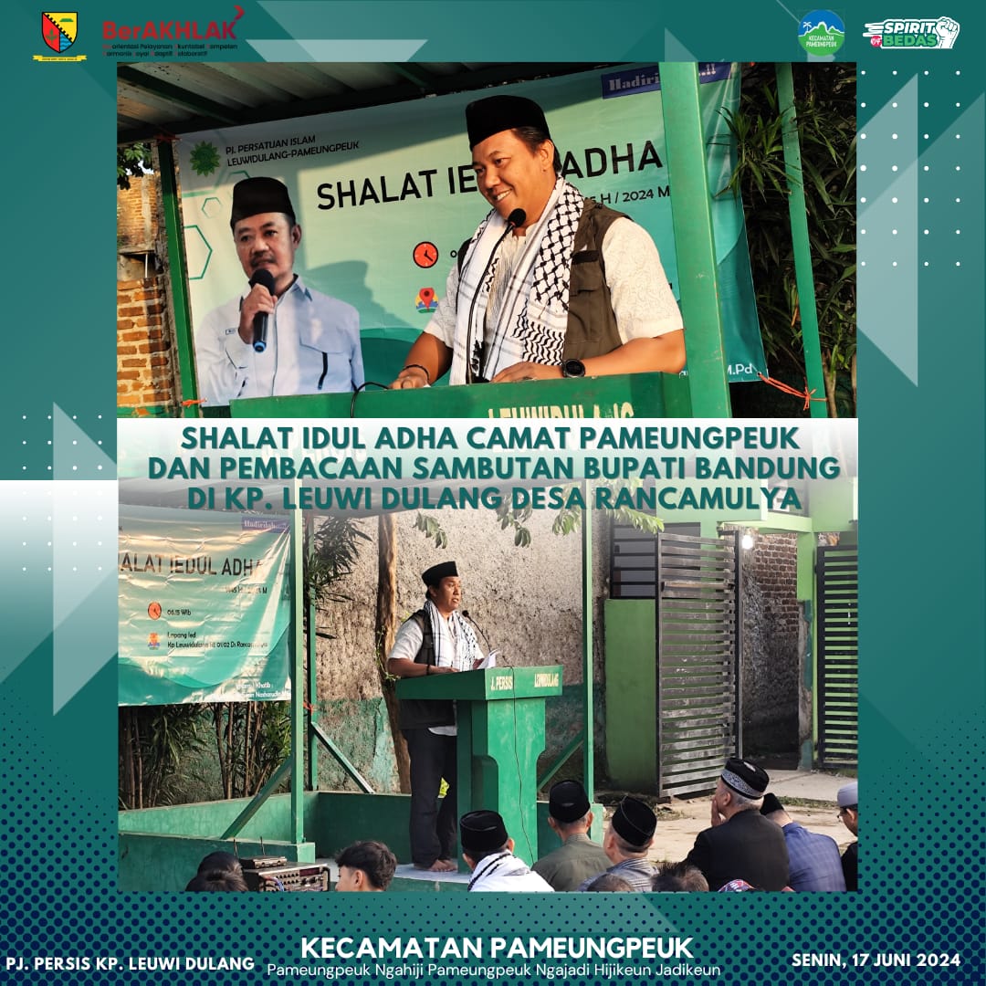 shalat-idul-adha-camat-pameungpeuk-dan-pembacaan-sambutan-bupati-bandung